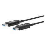 Microconnect USB3.0AA10BOP cavo USB 10 m USB 3.2 Gen 1 3.1 Gen 1 USB A Nero (Premium Optic USB 3.0 A-A 10m - 5Gbps - Not