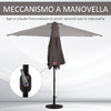 Outsunny-Ombrellone-Semicircolare-da-Parete-con-Manovella-in-Poliestere-e-Metallo-2.7x2.4-m-Grigio