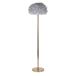 Lampada da Terra Slim Piume Grigia Ø43x170 cm - FEATHERS SLIM