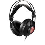 MSI DS502 GAMING HEADSET cuffia e auricolare Cablato A Padiglione Giocare Nero Rosso (H991 - Headset - full size - Warra