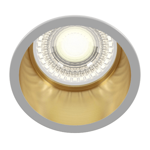 Faretto-Da-Incasso-Moderno-Reif-Alluminio-Bianco-1-Luce-Diffusore-Oro