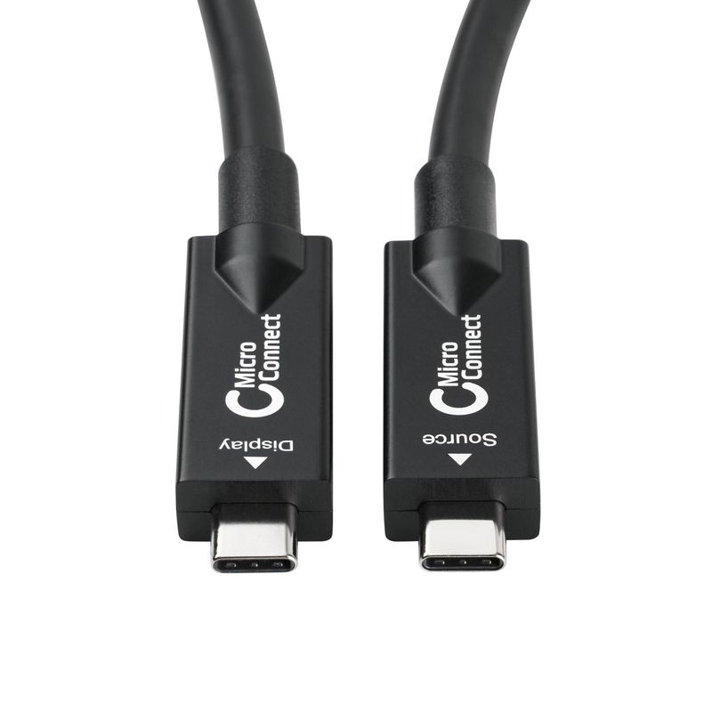 Microconnect-USB3.2CC15OP-cavo-USB-15-m-USB-3.2-Gen-2-3.1-Gen-2-USB-C-Nero--Premium-USB-C-Hybrid-Cable-15m---Warranty-24