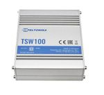 Teltonika-TSW100-switch-di-rete-Gigabit-Ethernet--10-100-1000--Supporto-Power-over-Ethernet--PoE--Blu-Metallico