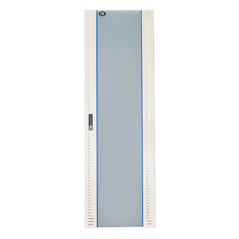 Porta-In-Vetro-Di-Sicurezza-Grigia-Per-Armadi-Link-42U-Larghezza-600Mm-Con-Serratura