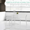 HOMCOM-Tavolo-Rotondo-per-4-Persone-con-Struttura-in-Acciaio-e-MDF-Ø80.5x74.6cm-Bianco