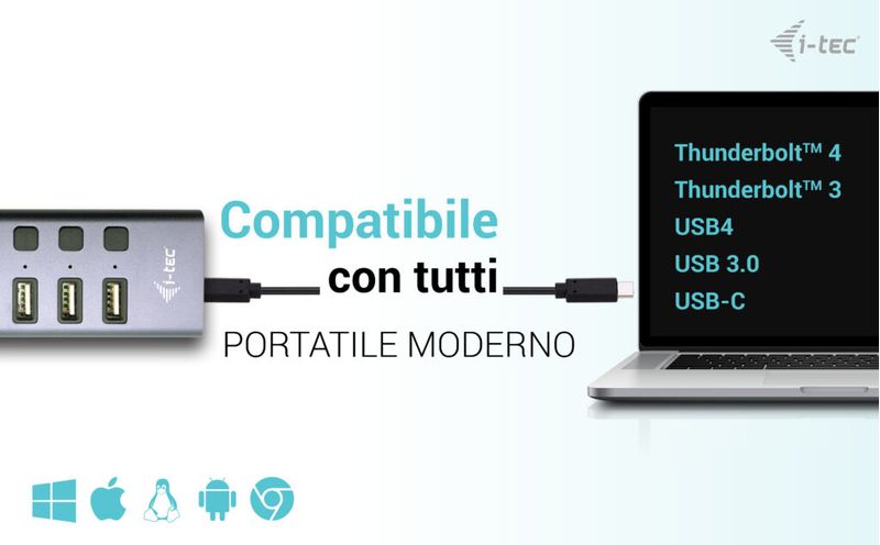 I-Te-Usb-A-Usb-C-Charging-Hub-9Porte-Con-Lan-E-Power-Adapter-60-W