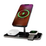 Intenso-Magnetic-Wireless-Charging-Stand-Mb13-3-In-1-Magsafe-Compatibility-Output-15W-Black