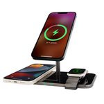 Intenso-Magnetic-Wireless-Charging-Stand-Mb13-3-In-1-Magsafe-Compatibility-Output-15W-Black