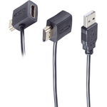 Shiverpeaks BS10-01002 Videokabel-Adapter 0,5 m HDMI Typ A (Standard) HDMI + USB Schwarz (BS10-01002)