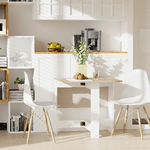 HOMCOM-Tavolo-da-Pranzo-Allungabile-Tavolo-Pieghevole-in-Legno-103×76×73.5cm-Rovere-Bianco