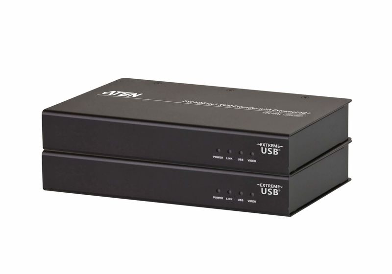 Aten-Extender-KVM-DVI-HDBaseT-con-ExtremeUSB--1920-x-1200-a-100m-