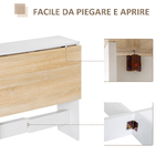 HOMCOM-Tavolo-da-Pranzo-Allungabile-Tavolo-Pieghevole-in-Legno-103×76×73.5cm-Rovere-Bianco