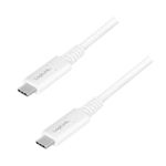 Logilink Cavo di collegamento USB 4 USB-C Gen3x2 marchio E 8K bianco