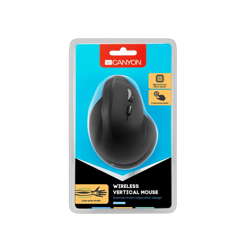 Canyon-CNS-CMSW16B-mouse-Ambidestro-RF-Wireless-Ottico-1600-DPI--Canyon-wireless-Vertical-mouse-USB2.4GHz-Optical-6-butt