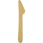 Papstar 18200 100 pz Legno Coltello da tavola