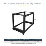 StarTech.com-Armadio-Server-Rack-con-4-staffe-a-Telaio-Aperto-12U-con-profondita--regolabile-da-59-104cm---Rack-per-apparecchiature-di-rete-con-rotelle-livellatori-e-gestione-dei-cavi--4POSTRACK12U-