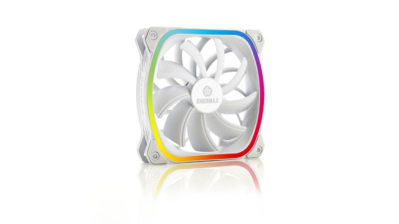 Enermax-SquA-RGB-White-Case-per-computer-Ventilatore-12-cm-Bianco