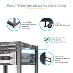 StarTech.com-Armadio-Server-Rack-con-4-staffe-a-Telaio-Aperto-12U-con-profondita--regolabile-da-59-104cm---Rack-per-apparecchiature-di-rete-con-rotelle-livellatori-e-gestione-dei-cavi--4POSTRACK12U-