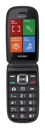 Brondi-Cellulare-Clamshell-Nero-Metal