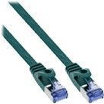 InLine Patch Cable flat, U/FTP, Cat.6A, verde, 10m