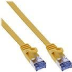 InLine Patch Cable flat, U/FTP, Cat.6A, giallo, 3m