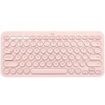 Logitech K380 Multi-Device tastiera Universale Bluetooth QWERTY Spagnolo Rosa