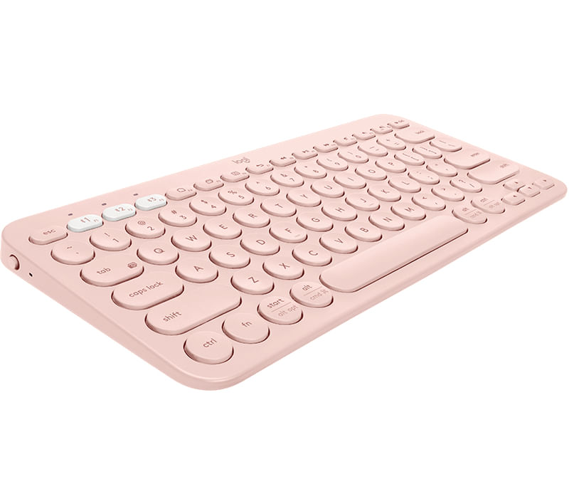 Logitech-K380-Multi-Device-tastiera-Bluetooth-QWERTY-Spagnolo-Rosa