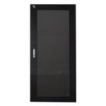 Link Porta Metallo Traforata Con Serratura Per Armadio Link 27U 600 Mm Nero