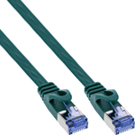 InLine Patch Cable flat, U/FTP, Cat.6A, verde, 1m