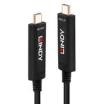 Lindy 38503 cavo USB 15 m USB C Nero (15MFIBREOPTICHYBRIDUSBTYPECVIDEOCA)