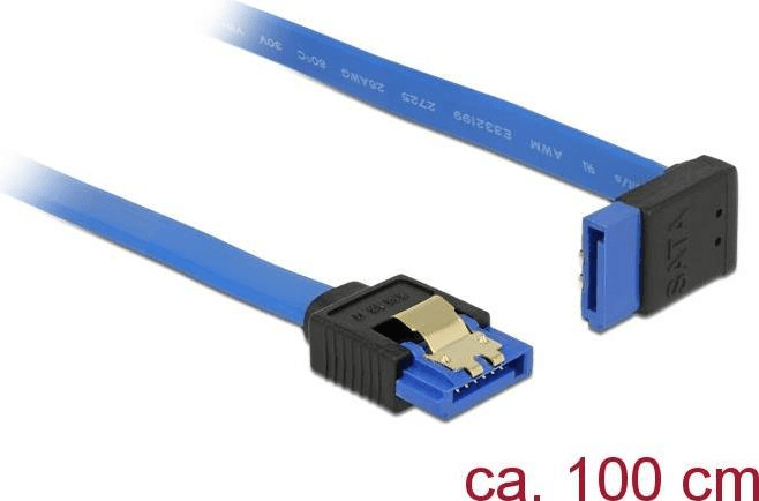 DeLOCK---Cavo-SATA---Serial-ATA-150-300-600---SATA--R--dritto-a-SATA--R--angolato-verso-l-alto---10-m---bloccato---blu--