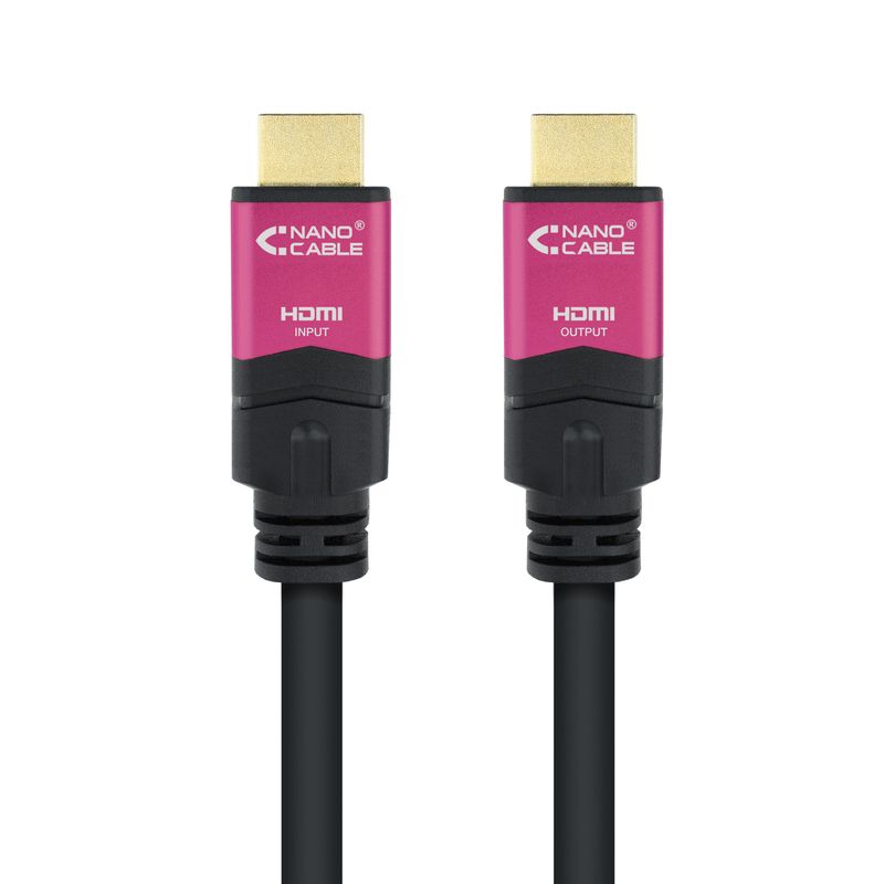 Nanocable-10.15.3715-cavo-HDMI-15-m-HDMI-tipo-A--Standard--Nero-Rosa