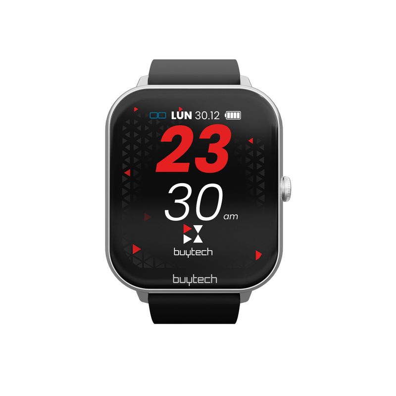 Smartwatch-Buytech-183Color-Water-Proof-Silver-Silicon