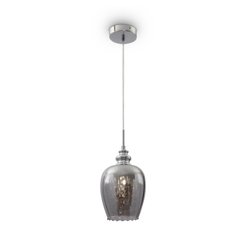 Lampadario-A-Sospensione-Moderno-Blues-Metallo-Argento-Vetro-1-Luce-E14-40W