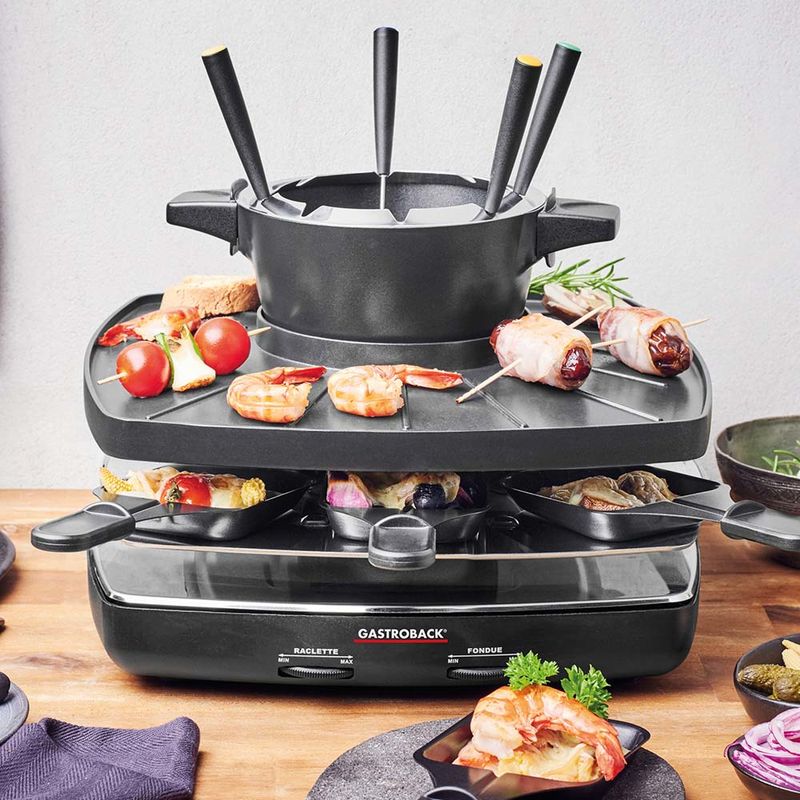 GASTROBACK-42567-Set-fonduta-raclette-Famiglia-e-amici