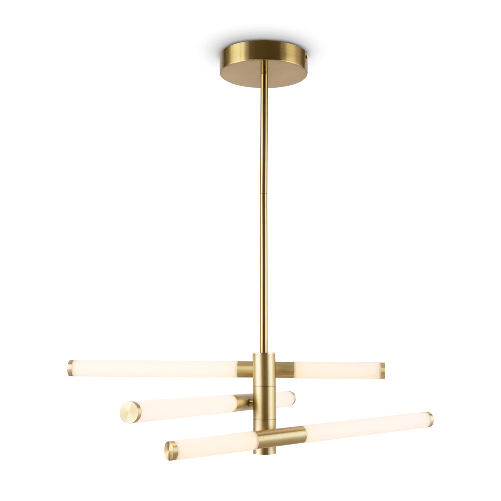 Lampadario-A-Sospensione-Moderno-Axis-Alluminio-Oro-Acrilico-3-Luci-Led-28W