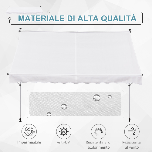Outsunny-Tenda-da-Sole-a-Bracci-3x1.5m-con-Manovella-e-Struttura-Telescopica-Bianco