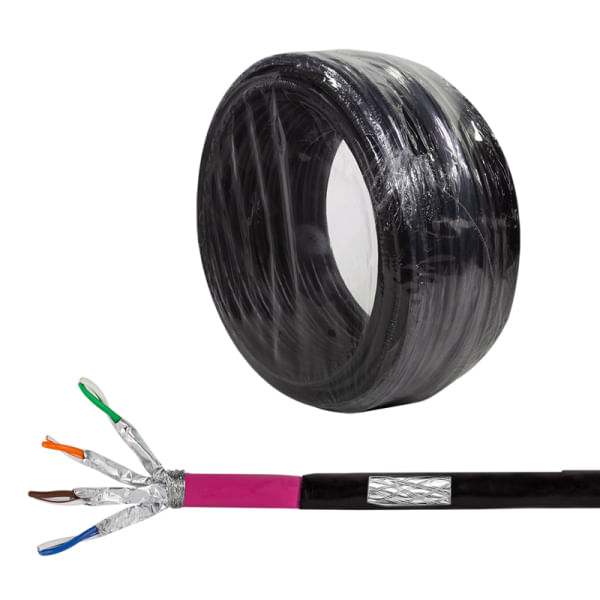 Cavo-interrato-S-FTP-Cat7-AWG23-1000MHz-nero-25m