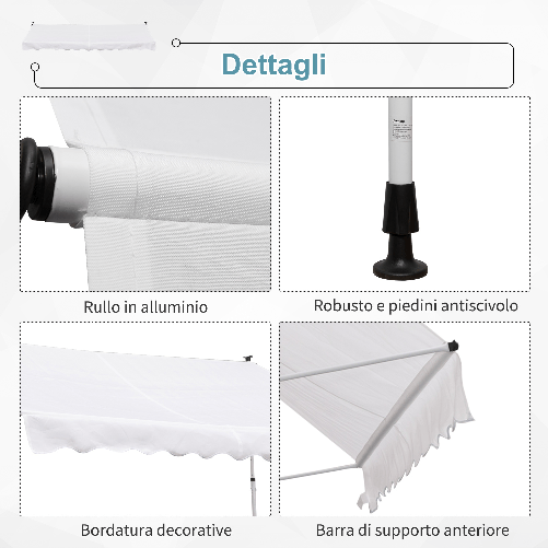 Outsunny-Tenda-da-Sole-a-Bracci-3x1.5m-con-Manovella-e-Struttura-Telescopica-Bianco