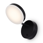 Applique-Da-Parete-Moderno-Fad-Metallo-Nero-Acrilico-1-Luce-Led-6W