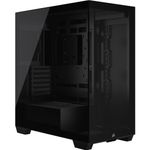 Corsair 3500X Gaming Case w/ Glass Side & Front E-ATX No Fans USB-C Asus BTF Compatible Black