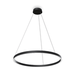 Lampadario-A-Sospensione-Moderno-Rim-Alluminio-Nero-1-Luce-Led-51W