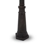 Lampada-Da-Terra-Classica-Da-Esterno-Alluminio-Bronzo-3-Luci-E27-60W-Ip44