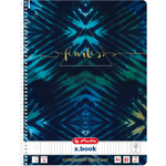 Herlitz New Batik Fearless quaderno per scrivere A4 80 fogli Blu, Blu marino