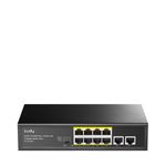 Cudy FS1010PG switch di rete Fast Ethernet (10/100) Supporto Power over Ethernet (PoE) Nero