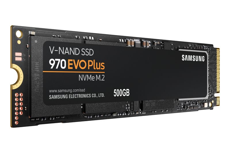 Samsung-MZ-V7S500BW-Hard-disk-SSD-500GB-970-EVO-PLUS-M.2-NVMe-Nero-Arancione