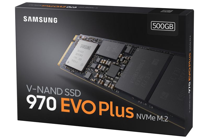 Samsung-MZ-V7S500BW-Hard-disk-SSD-500GB-970-EVO-PLUS-M.2-NVMe-Nero-Arancione