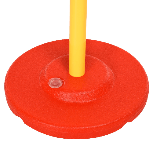 PawHut-Set-Agility-Dog-3-Esercizi--Slalom-Ostacoli-Anello-per-Addestramento-Cani-Portatile-2.5-kg-Giallo-e-Rosso