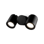 Lampada-Da-Parete-Moderna-Per-Esterno-Alluminio-Nero-2-Luci-Gu10-50W-Ip54