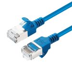 Microconnect V-FTP6A02B-SLIM cavo di rete Blu 2 m Cat6a U/FTP STP (CAT6A U-FTP Slim LSZH 2m - Network Cable Blue - Warra